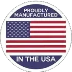 Proudly manufactured in the USA badge